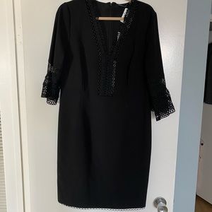 T TAHARI Black dress Size 14 NWT